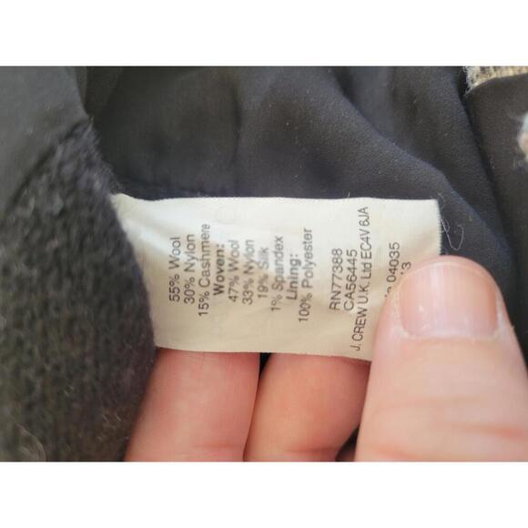 J Crew with cashmere XS black sweater with grey tweed detail - Picture 5 of 6